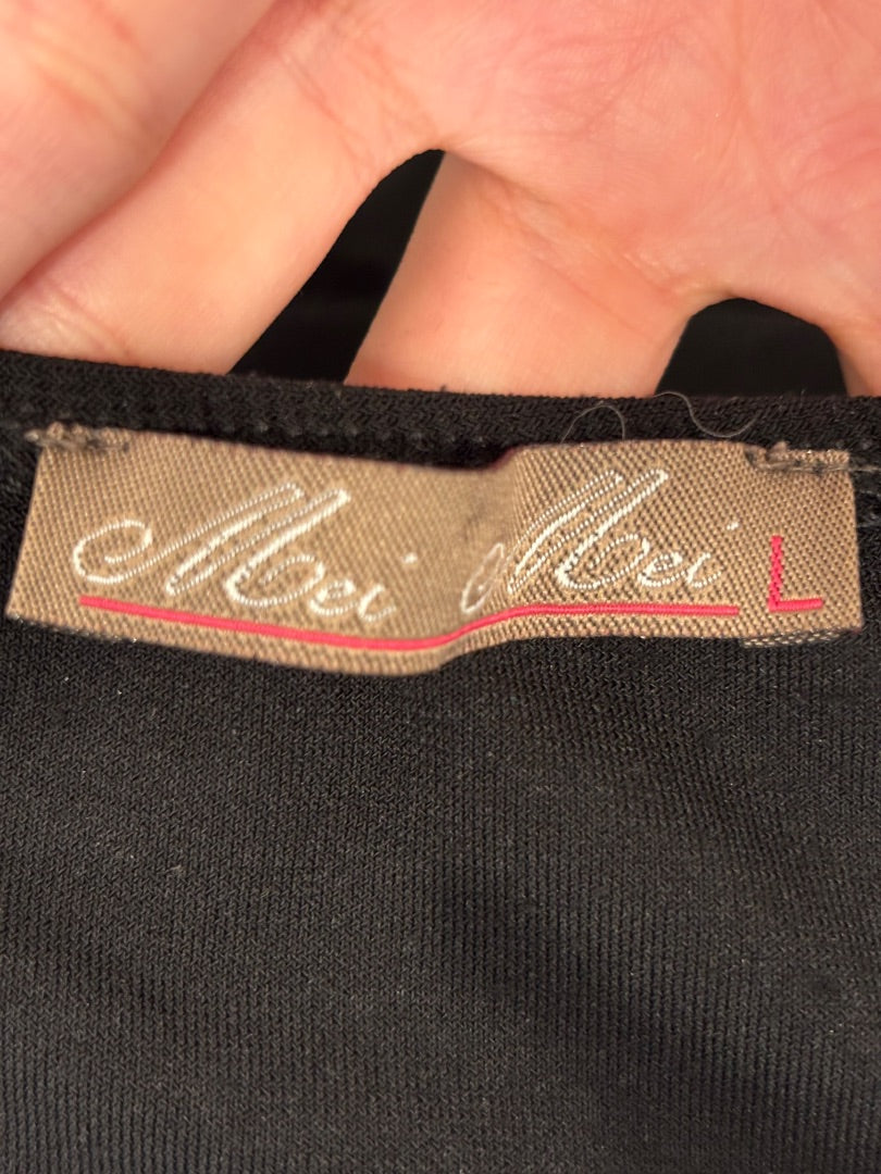 Mei Mei Tank top, Black multi, Large, Used - Good