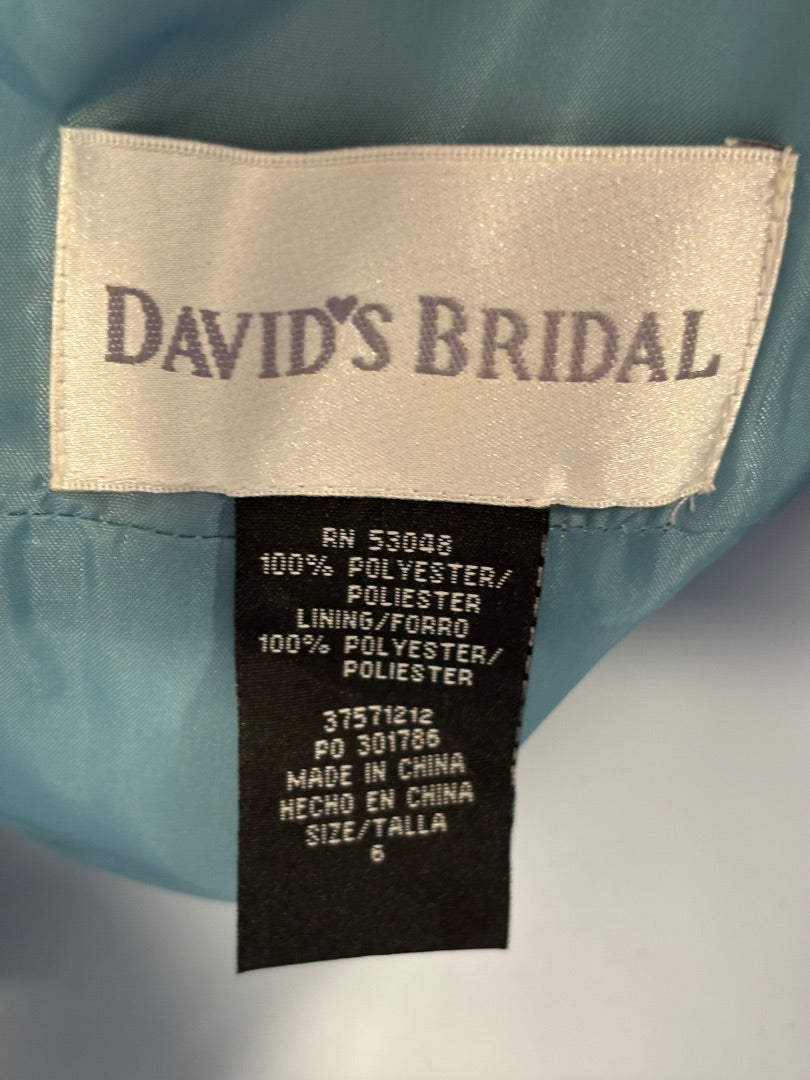 David’s Bridal Dress, Black/blue, Medium/6, Used - Good
