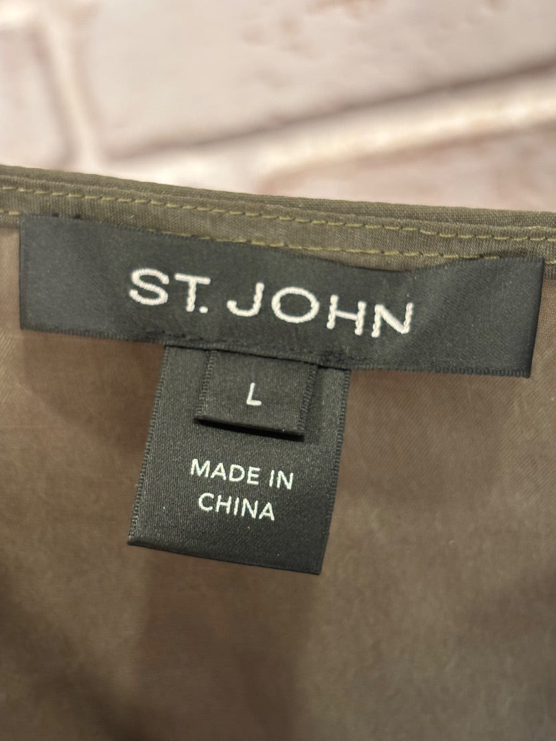 St John Matching Jacket and Tank, Green, Large, Used - Good