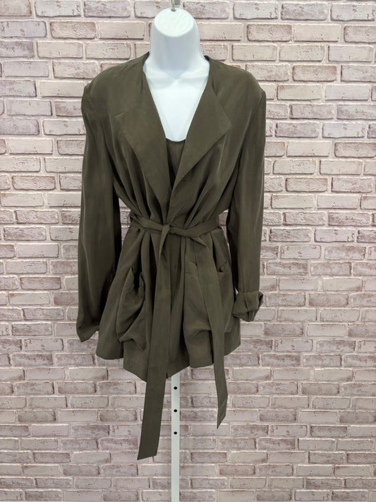 St John Matching Jacket and Tank, Green, Large, Used - Good