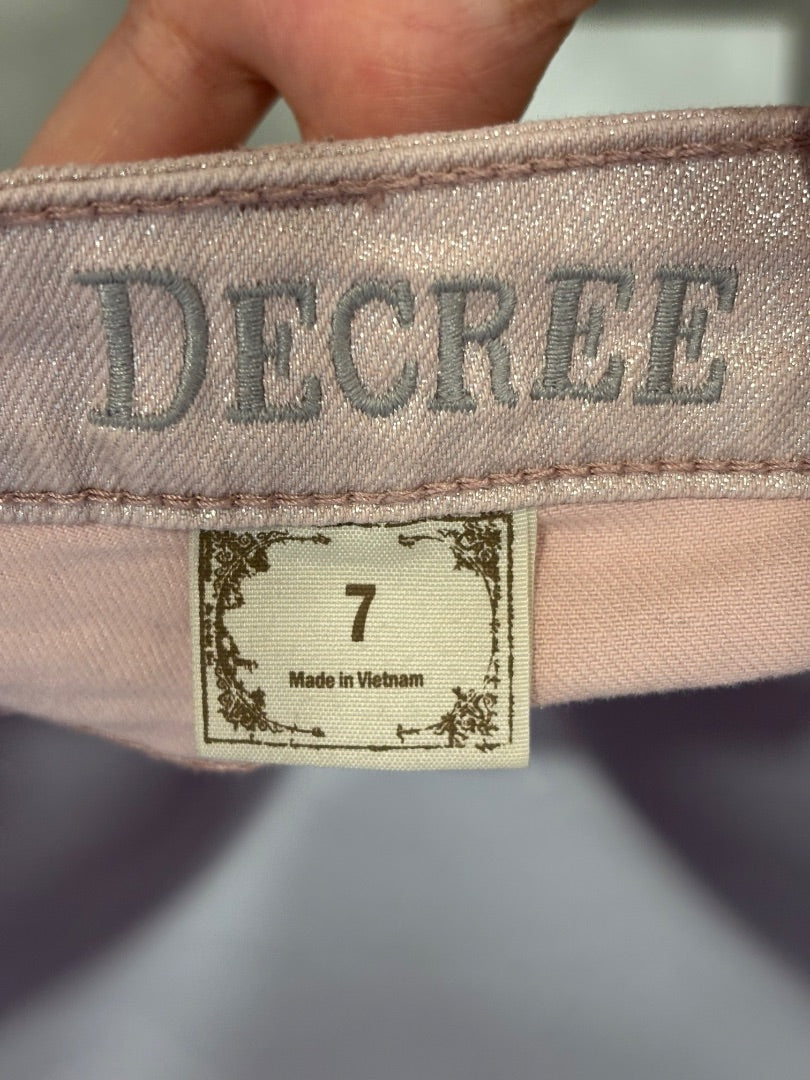 Decree Pants, Pale pink, 7, Used - Good
