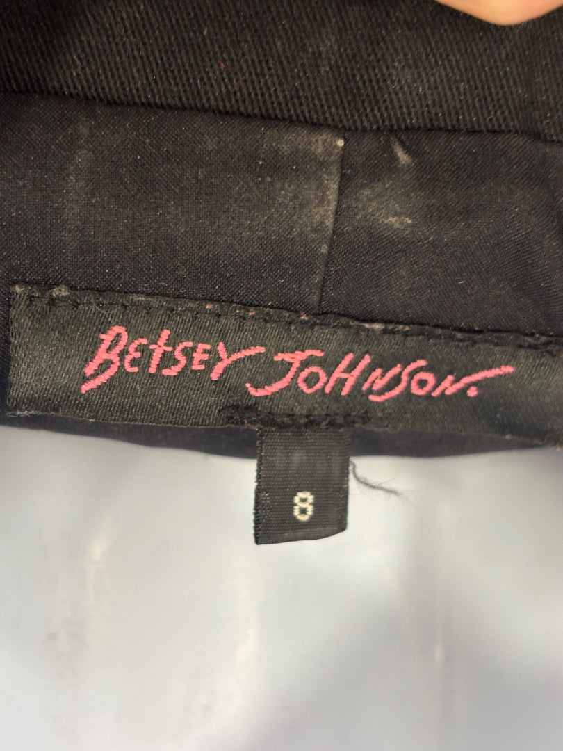 Betsy Johnson Shirt, Black, 8, Used - Good