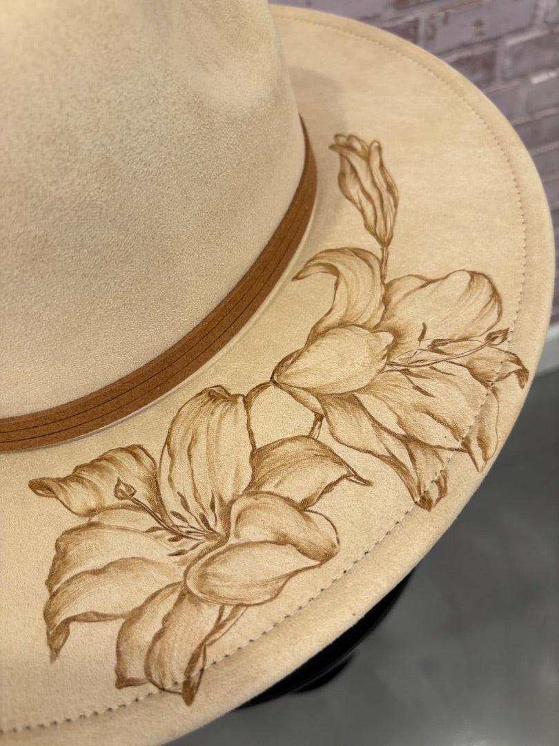 Sun Kissed Fedoras Flat Brim, Sand, Medium, Brand New