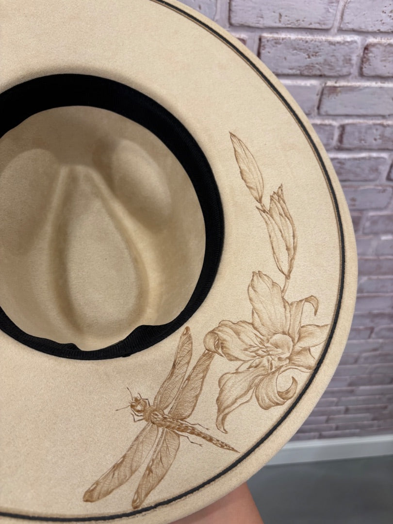 Sun Kissed Fedoras Flat Brim, Sand, Medium, Brand New