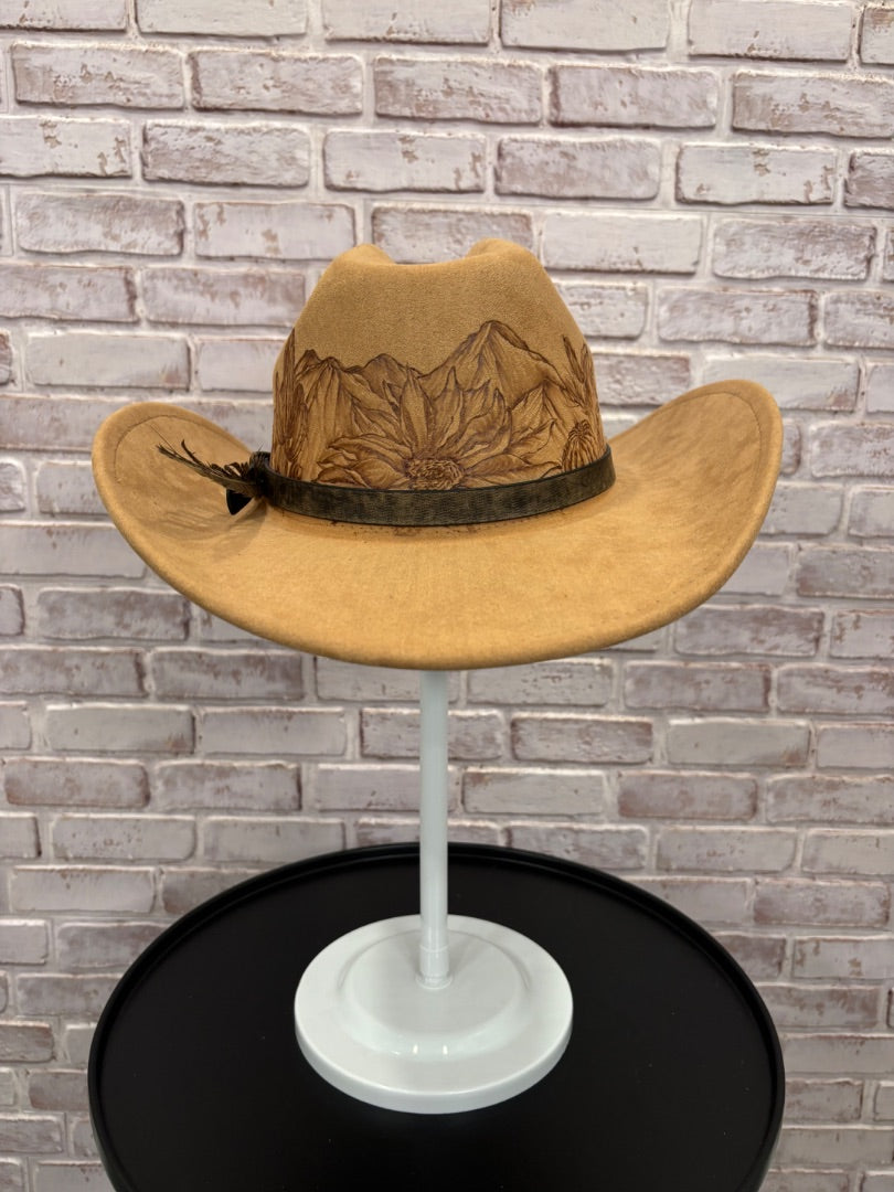 Sun Kissed Fedoras Cowgirl Hat, Red desert sand, Medium, Brand New
