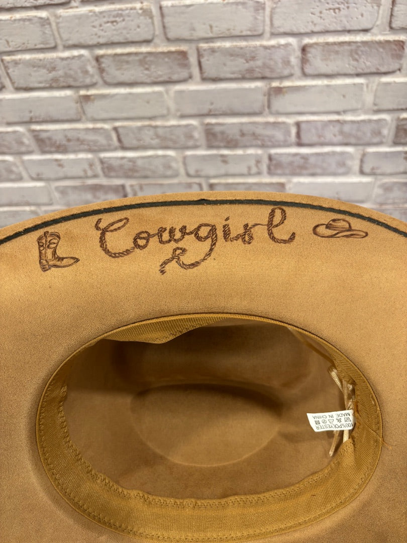 Sun Kissed Fedoras Cowgirl Hat, Red desert sand, Medium, Brand New