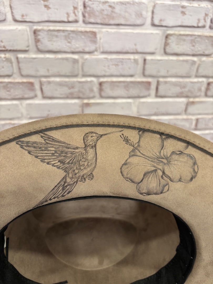 Sun Kissed Fedoras Cowgirl Hat, Greige, Medium, Brand New