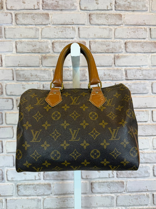 Louis Vuitton Vintage Monogram Speedy 25 Handbag, Brown monogram, One Size, Used - Fair