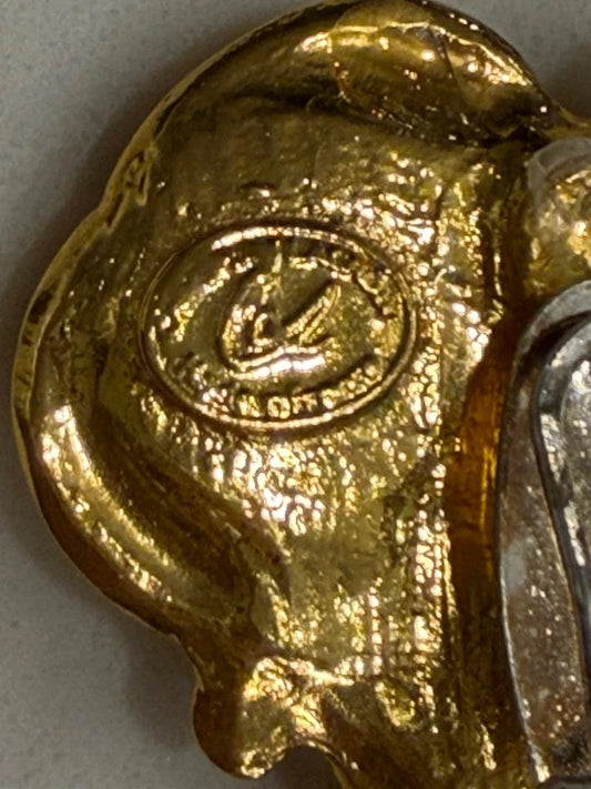 Christian Lacroix Jewelry - Earrings – Christian Lacroix vintage Earrings, Gold/red, One Size, Used - Excellent