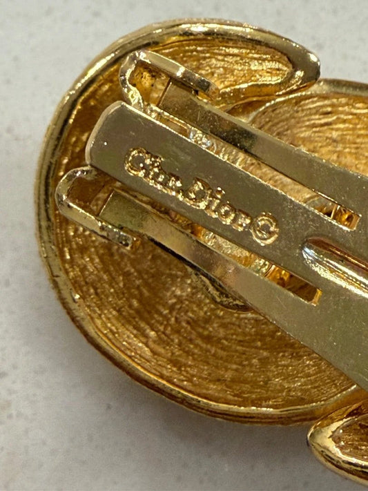 Christian Dior Jewelry - Earrings – Christian Dior Costume Clip on earrings, Gold, One Size, Used - Excellent