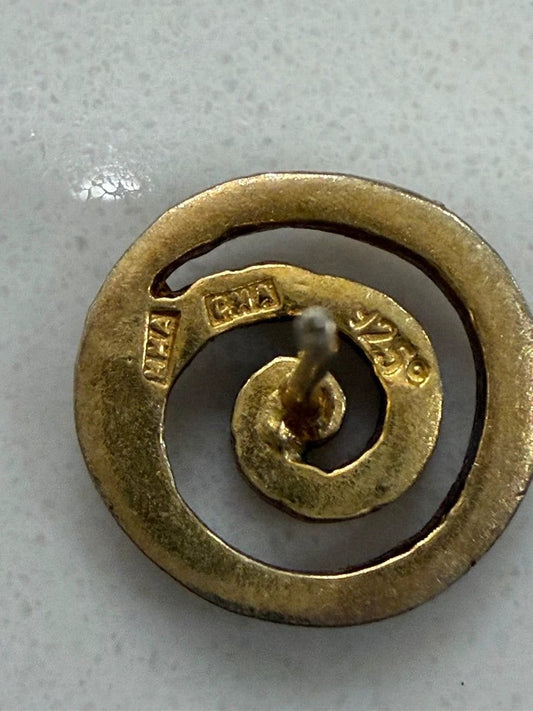 Various Jewelry - Earrings – Various 925 Sterling Silver Earrings, Gold, One Size, Used - Excellent