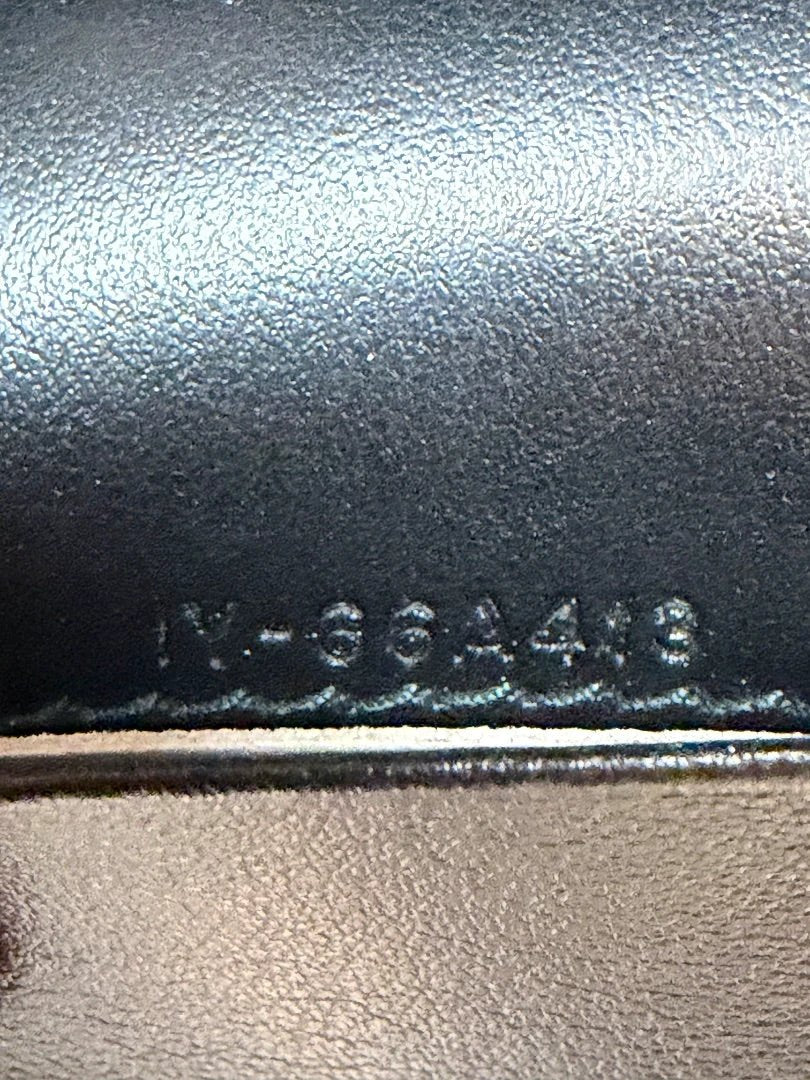 Salvatore Ferragamo Accessory - Wallet – Salvatore Ferragamo Gancini Monogram Passport Holder (Model IY-66A413), Black/beige, One Size, Like New