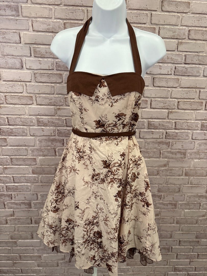 City triangles Dress, Brown multi, Medium/5, Used - Good - Chill Boutique Consignment