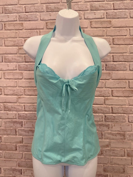 Fredericks of hollywood Tops, Turquoise, L/XL, Like New - Chill Boutique Consignment