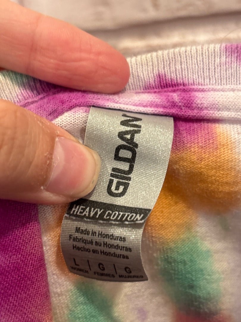 Gildan Tee shirt, Tie dye, Large, Used - Good - Chill Boutique Consignment