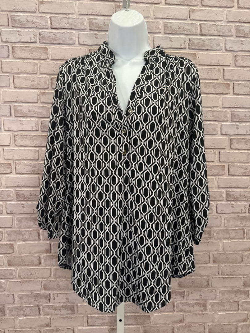 Perseption concept Shirt, Black/white, Large, Used - Good