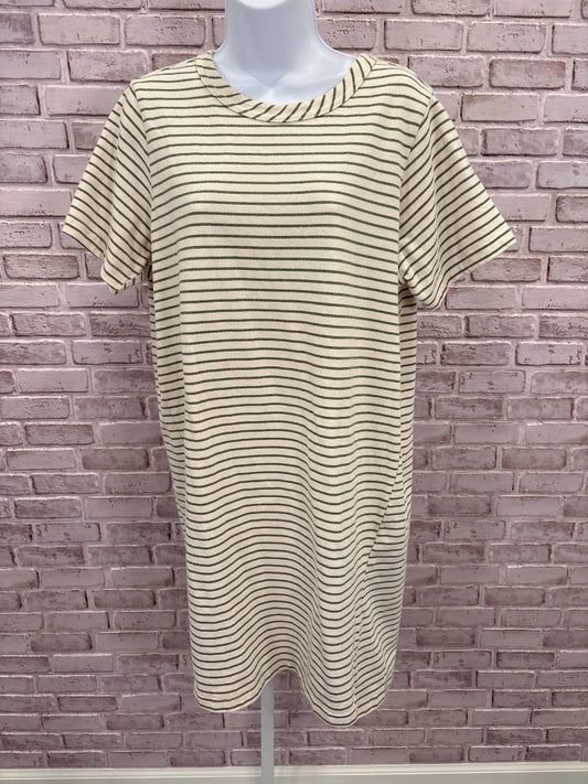 Buffalo Dress, White/green stripes, Large, Used - Good