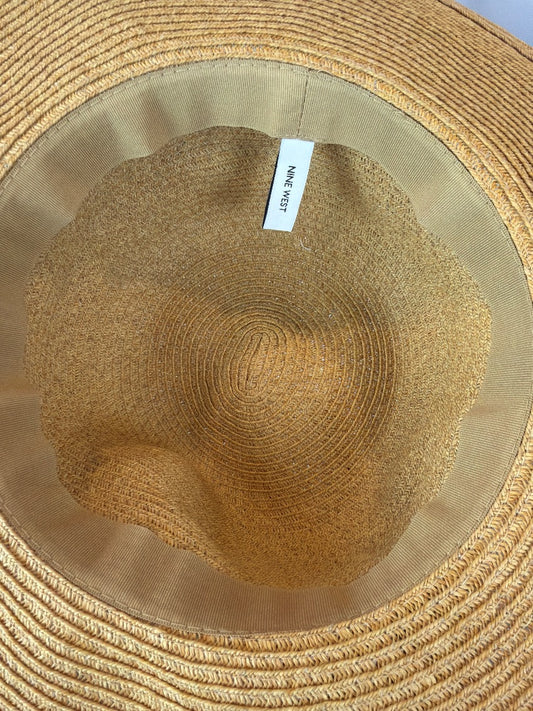 Nine West Hat, Tan/gold, One Size, Used - Excellent