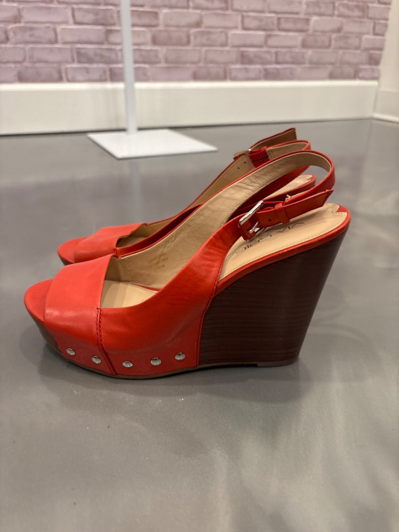Via Spiga Heels, Red/brown, 85, Like New