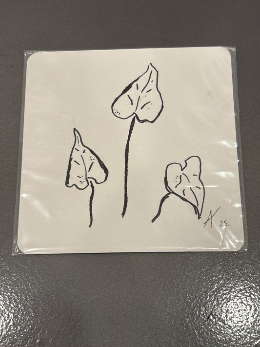 Tropical leaves 239 Studios Mini original, Black/white, One Size, Brand New