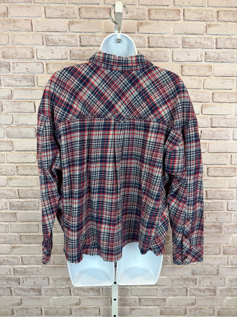Brass plum Shirt, Multi plaid, Medium, Used - Excellent
