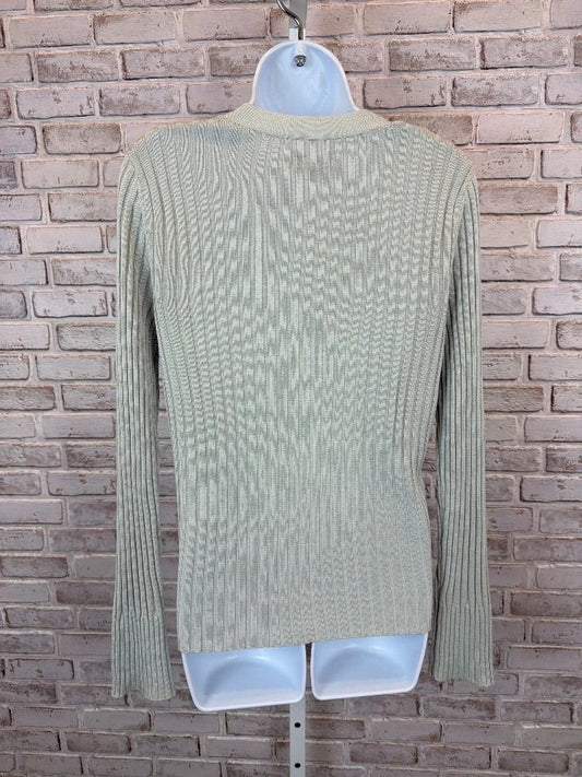 Banana Republic Top - Cardigan – Banana Republic Silk Cardigan, Grey, Medium, Used - Good