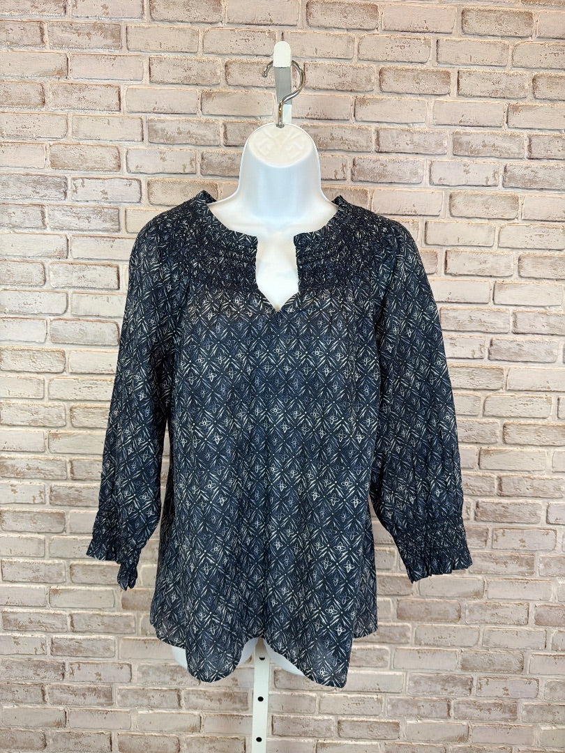 Talbots Shirt, Blue multi, Medium, Used - Good