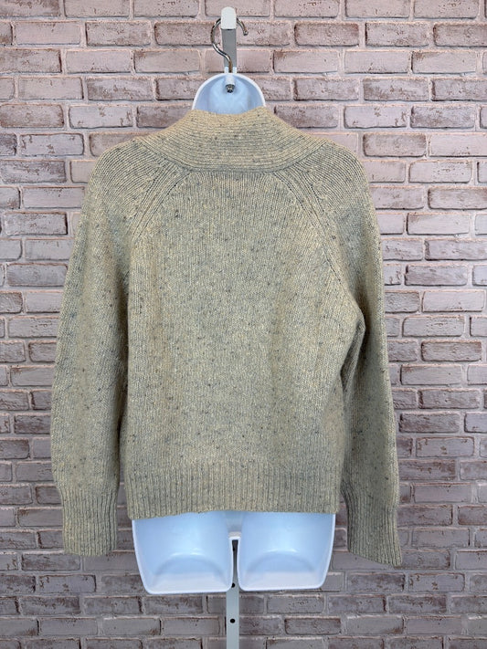 Flaherty Wool Blend Cardigan, Beige multi, Medium, Used - Excellent