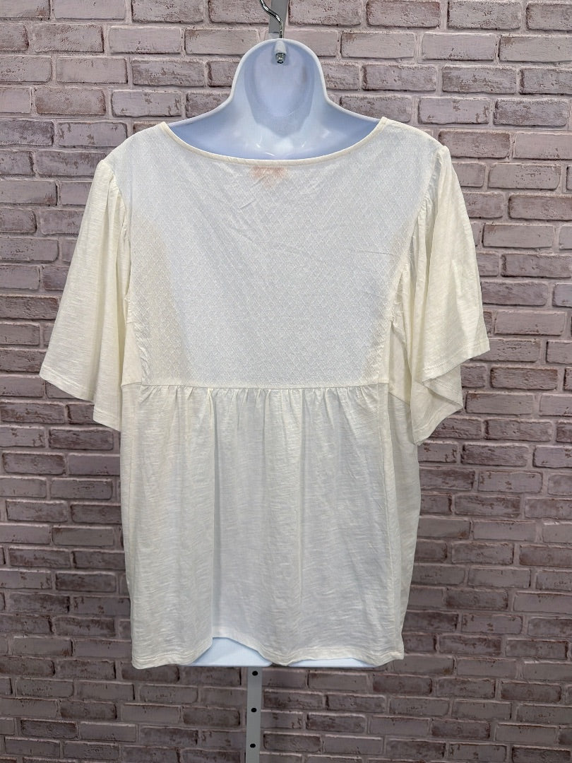 Knox Rose Shirt, White/navy, XL, Used - Good