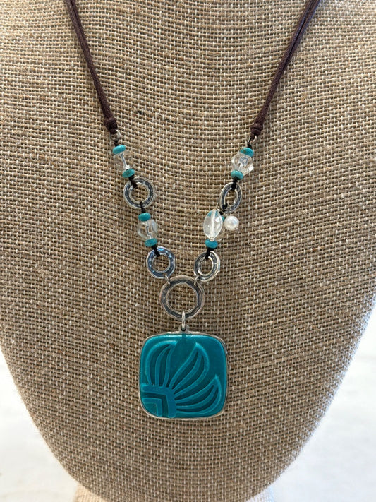 Silpada Necklace, Turquoise, One Size, Used - Good
