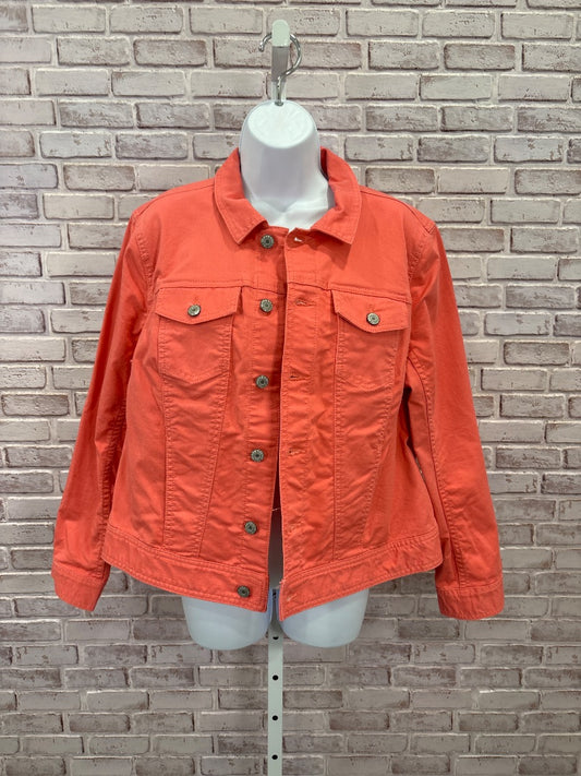 Talbots Denim jacket, Hot pink, XL, Used - Good