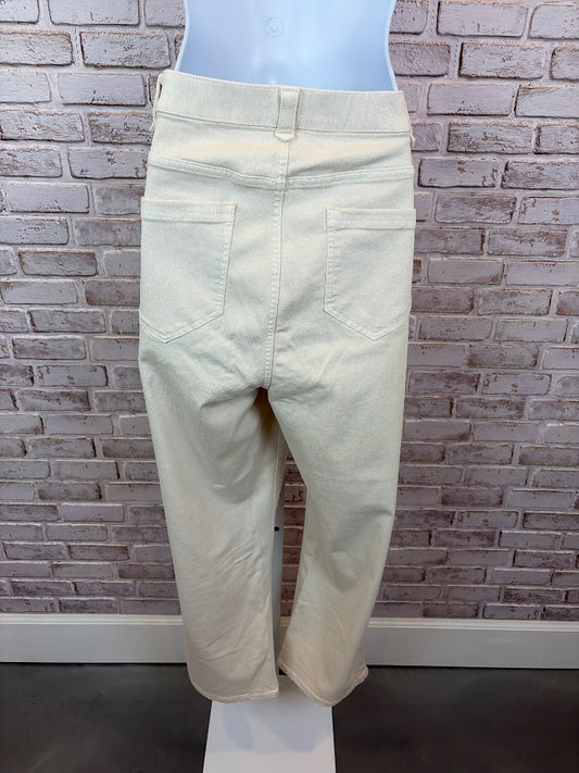 J.Jill Demi Bootcut Ankle Pants, Cream, 16, Used - Good