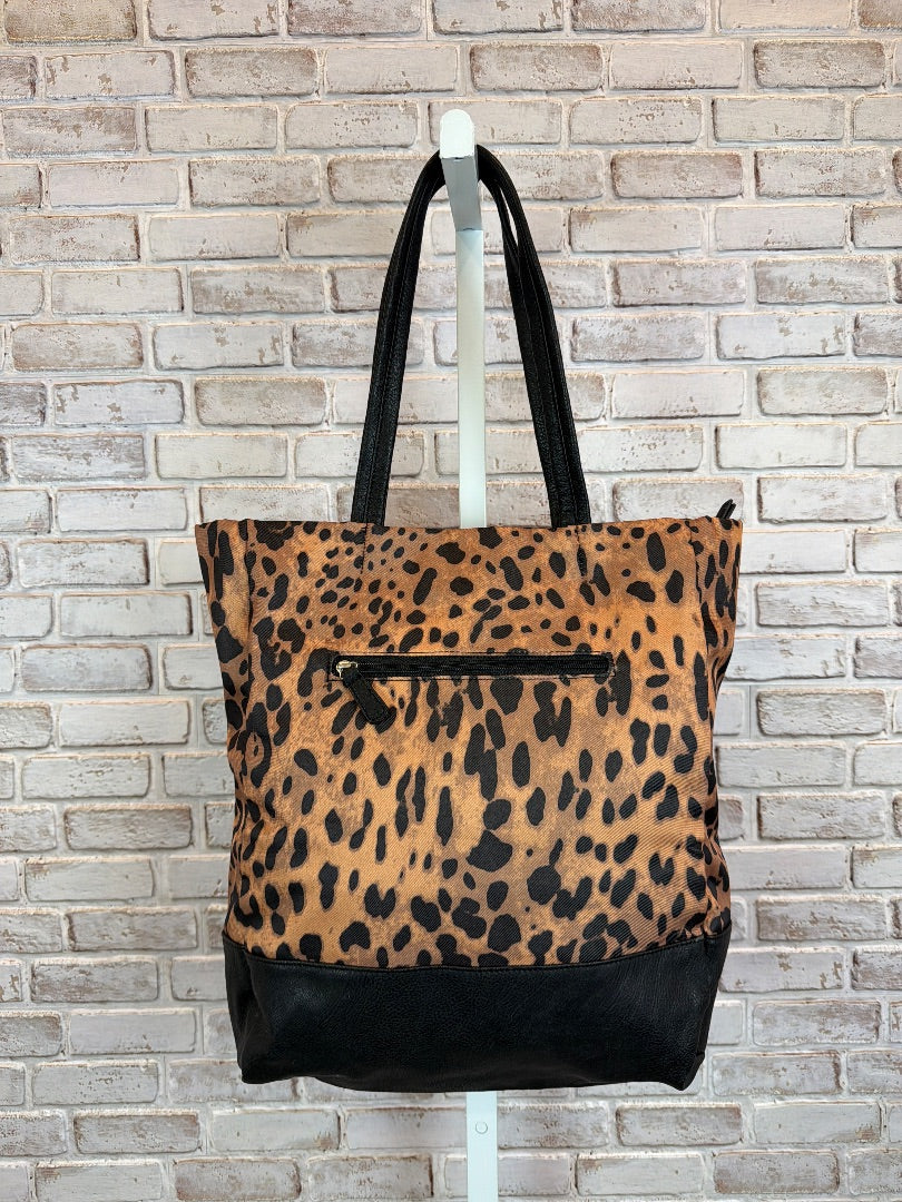 Various Tote, leopard/black, One Size, Used - Excellent