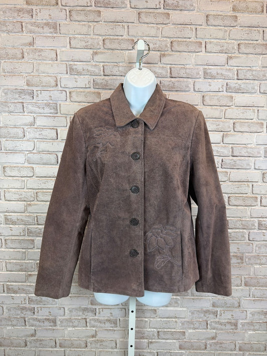 Bernardo Jacket, purple/grey, Medium, Used - Good