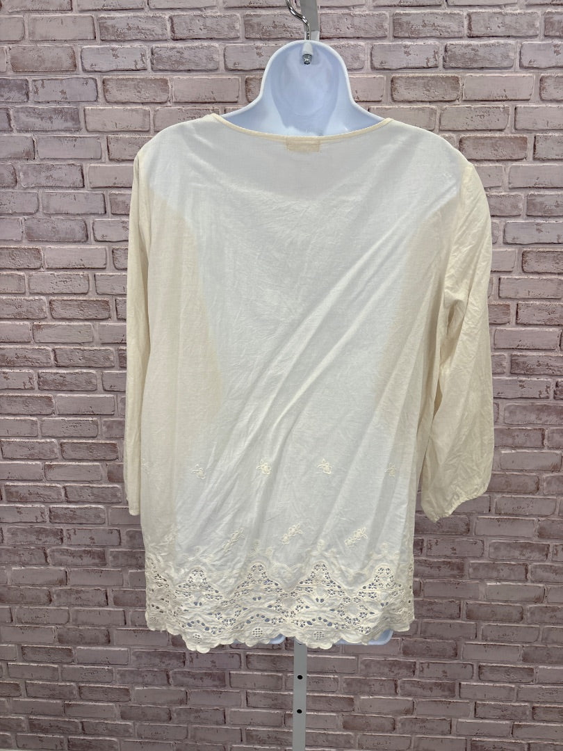 Lily rose Shirt, Cream, Large, Used - Good