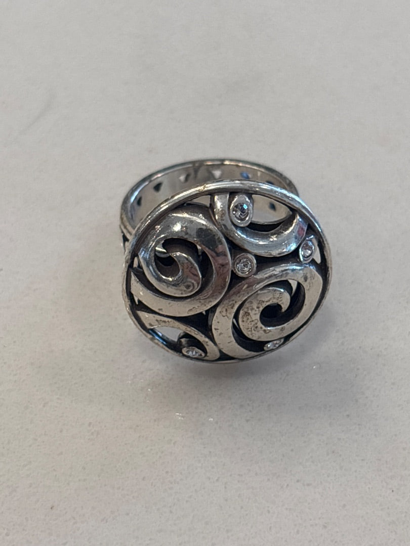 Brighton Ring, Silver, One Size, Used - Good