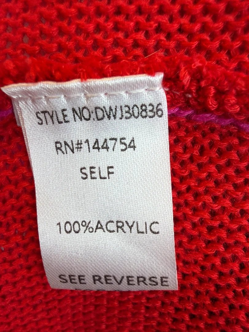 Davi & Dani Top - Cardigan – Davi & Dani Cardigan, Red/pink, Small, New With Tags