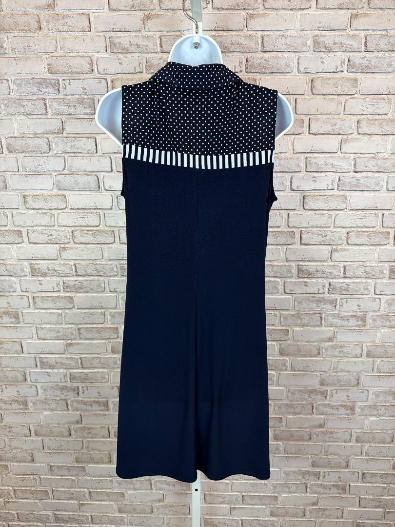 MSK Dress, Navy multi, Medium, Used - Good