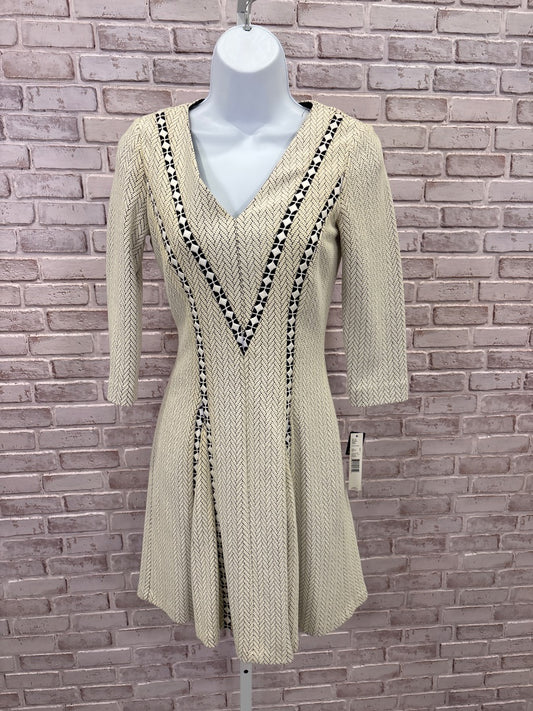 Antonio Melani Dress, Cream/black, 0, New With Tags