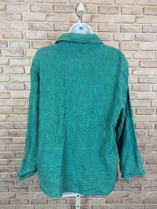 Mill Valley Clothing Co Shirt, Teal stripes, XL, Used - Good