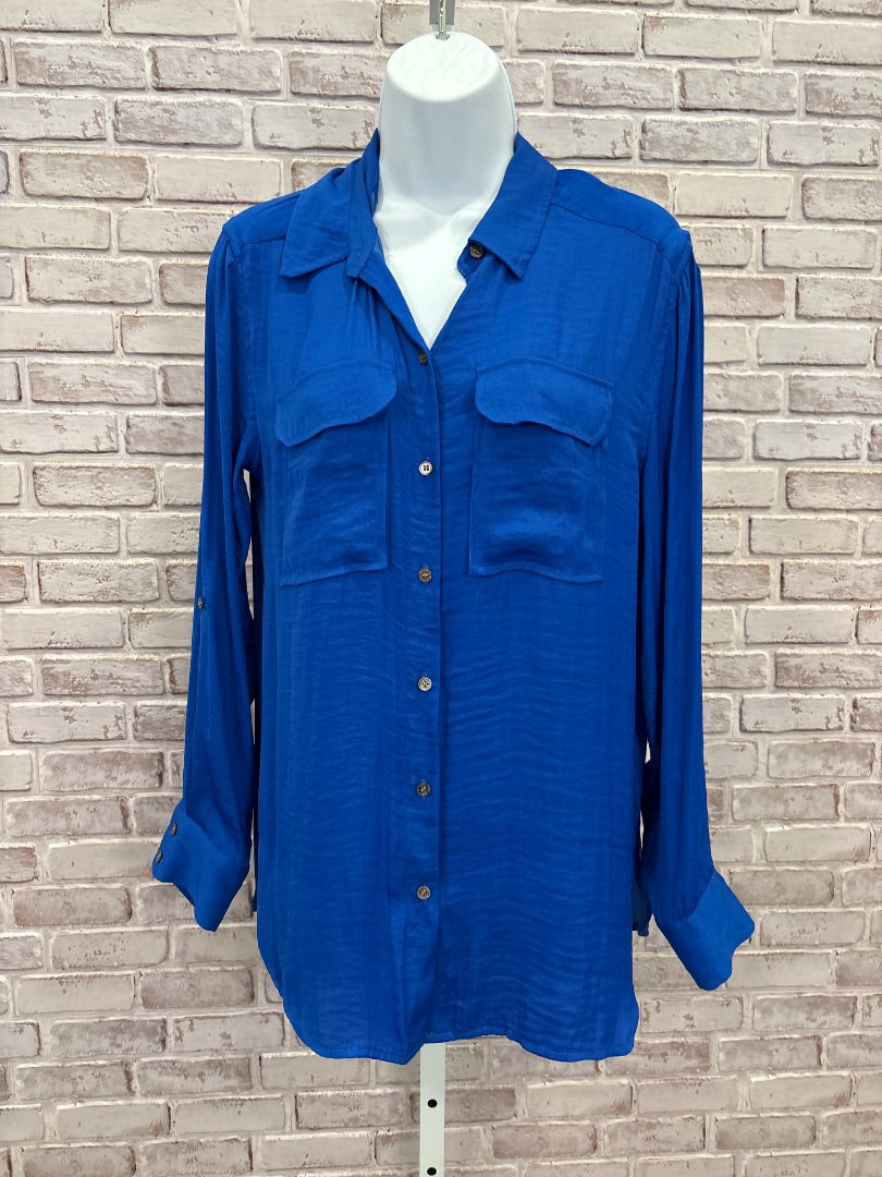 Vince Camuto Shirt, Blue, Small, Used - Good