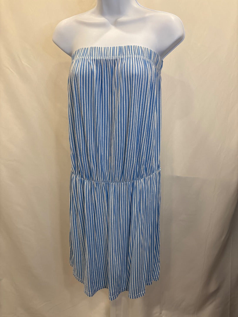 Outdoor oasis Dresses, Blue/white stripes, XL