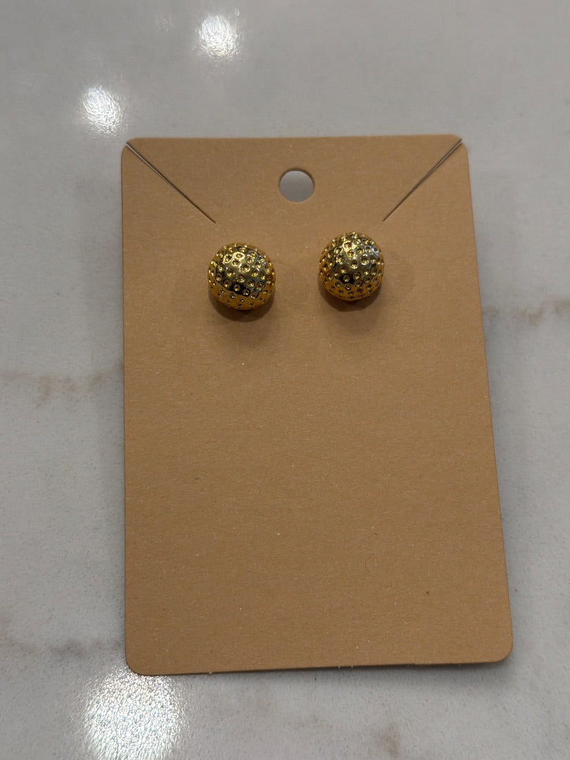 Various Earrings, Gold, One Size, Used - Good