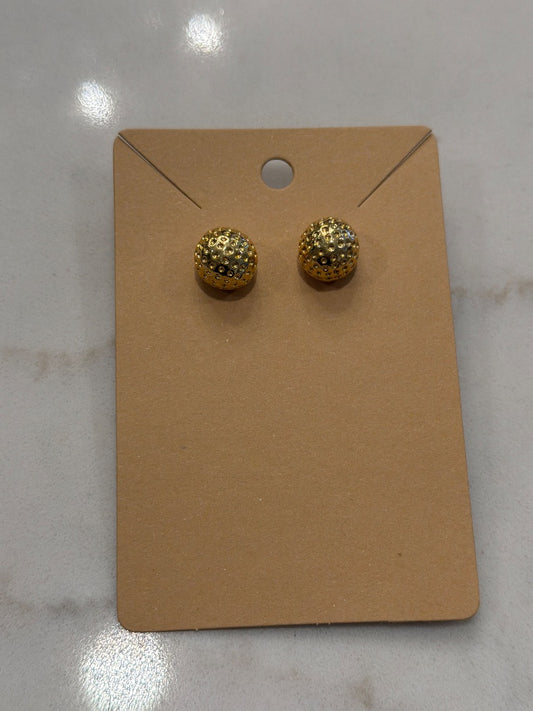 Various Earrings, Gold, One Size, Used - Good