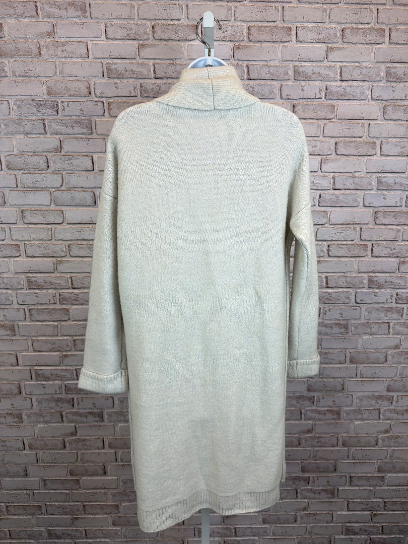 Max Studio Sweater Cardigan, Cream, Small, Used - Good