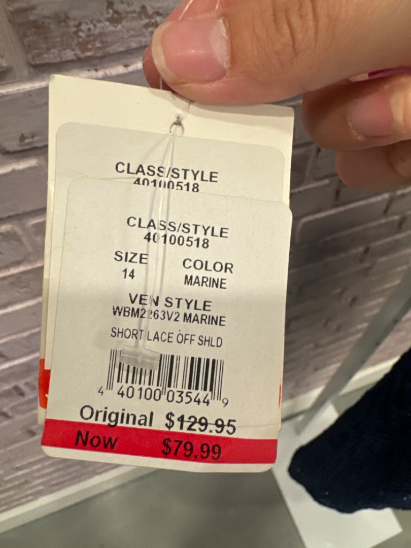Oleg Cassini Dress, Navy, XL/14, New With Tags