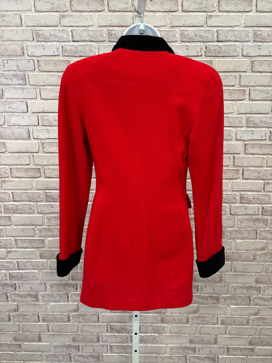 Ho’s Fashion Blazer, Red multi, 4, Used - Good