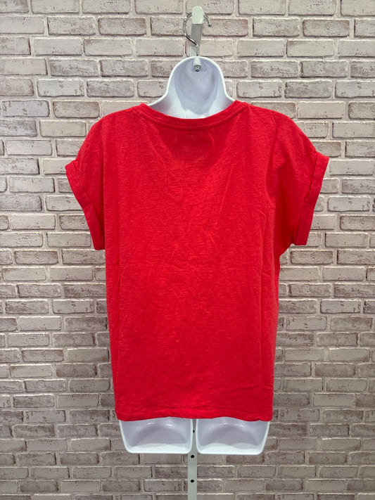 Talbots Shirt, Red multi, Large, Used - Good