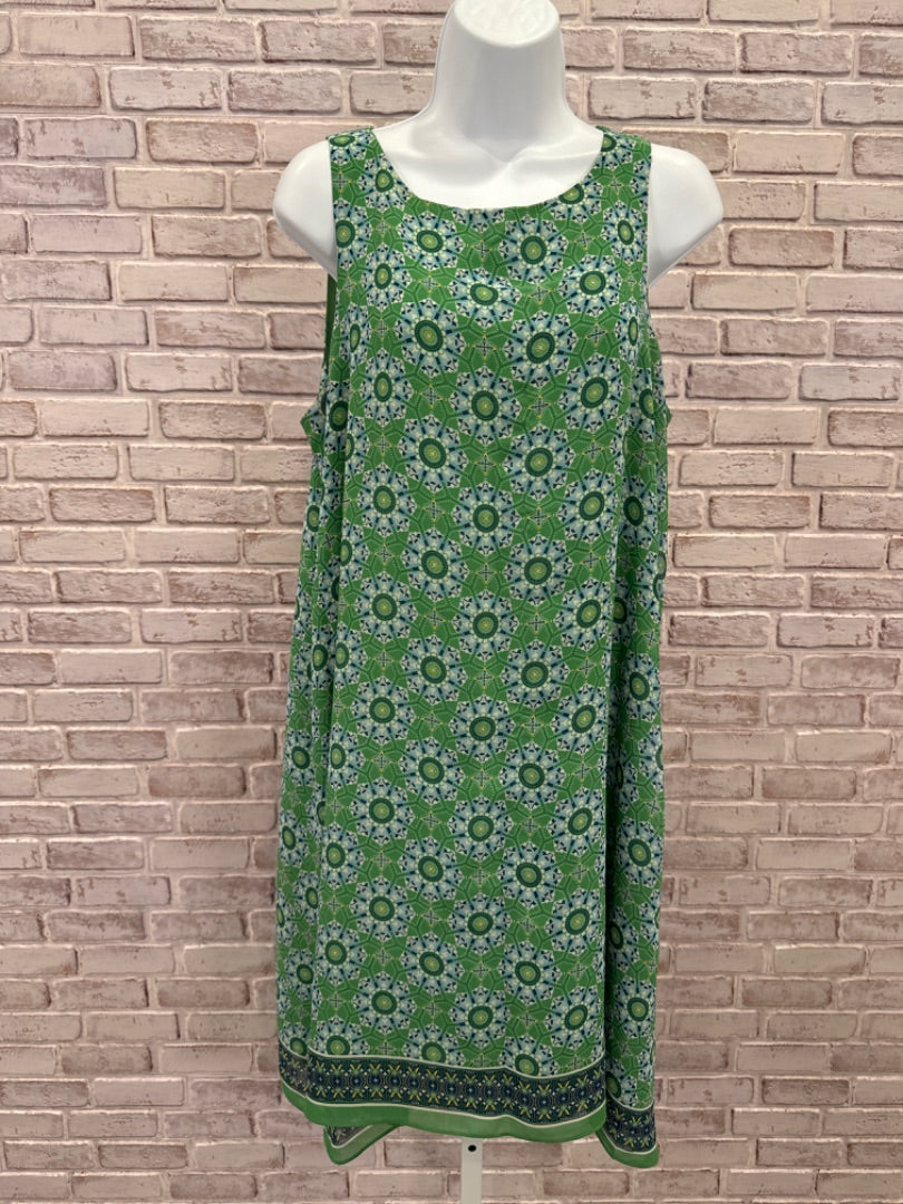 Max Studio Dress, Green multi, Large, Used - Good
