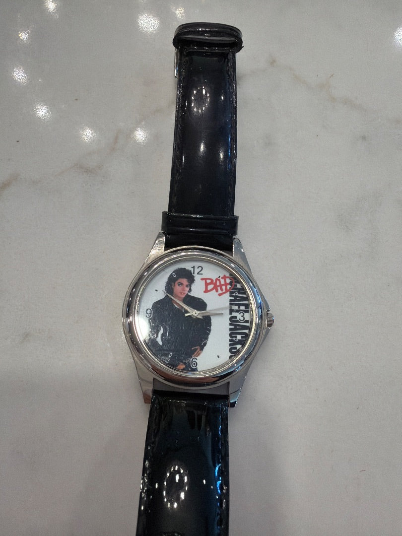 Michael Jackson Watch, Black, One Size, Used - Good